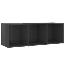 Meubles TV 4 pcs Gris brillant 107x35x37 cm Aggloméré