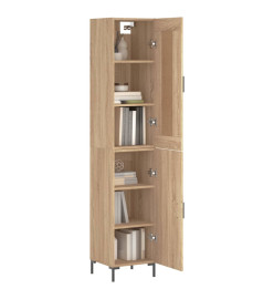 Buffet haut Chêne sonoma 34,5x34x180 cm Bois d'ingénierie