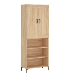 Buffet haut Chêne sonoma 69,5x34x180 cm Bois d'ingénierie