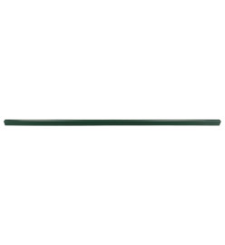 Poteaux de clôture de jardin 40 pcs vert 240 cm acier