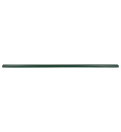 Poteaux de clôture de jardin 40 pcs vert 240 cm acier