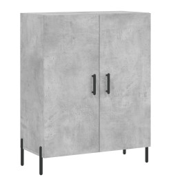 Buffet haut Gris béton 69,5x34x180 cm Bois d'ingénierie