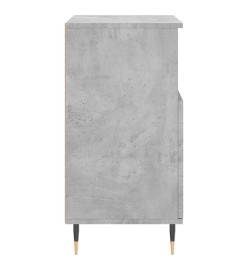 Buffets 2 pcs gris béton bois d'ingénierie