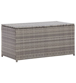 Boîte de rangement de jardin Résine tressée 100x50x50 cm Gris