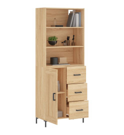 Buffet haut Chêne sonoma 69,5x34x180 cm Bois d'ingénierie