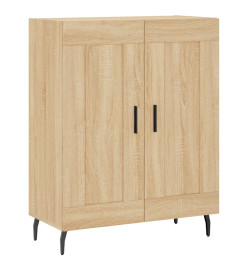 Buffet haut Chêne sonoma 69,5x34x180 cm Bois d'ingénierie