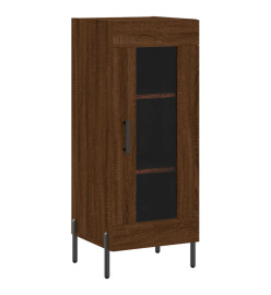 Buffet haut Chêne marron 34,5x34x180 cm Bois d'ingénierie