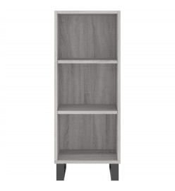 Buffet haut Sonoma gris 34,5x32,5x180 cm Bois d'ingénierie