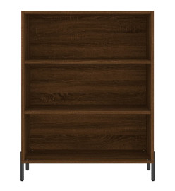 Buffet chêne marron 69,5x32,5x180 cm bois d'ingénierie