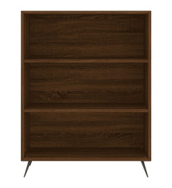 Buffet chêne marron 69,5x32,5x180 cm bois d'ingénierie