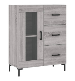 Buffet haut Sonoma gris 69,5x34x180 cm Bois d'ingénierie