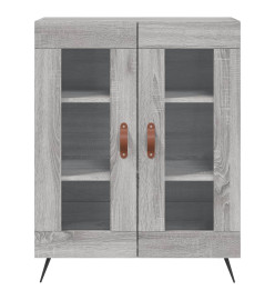 Buffet haut Sonoma gris 69,5x34x180 cm Bois d'ingénierie