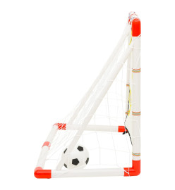 Ensemble de buts de football enfant avec panneau 120x51x77,5 cm