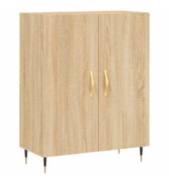 Buffet haut Chêne sonoma 69,5x34x180 cm Bois d'ingénierie