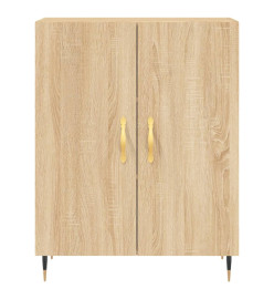 Buffet haut Chêne sonoma 69,5x34x180 cm Bois d'ingénierie