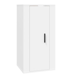 Ensemble de meubles TV 6 pcs Blanc Bois d'ingénierie