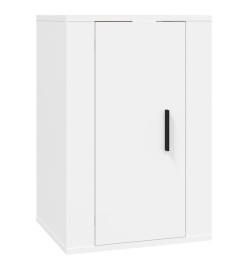 Ensemble de meubles TV 3 pcs Blanc Bois d'ingénierie