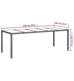 Ensemble à manger de jardin et coussins 11 pcs blanc poly rotin