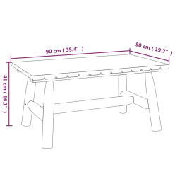 Ensemble de salon de jardin 3 pcs bois massif d'épicéa