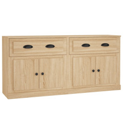 Buffets 2 pcs chêne sonoma bois d'ingénierie