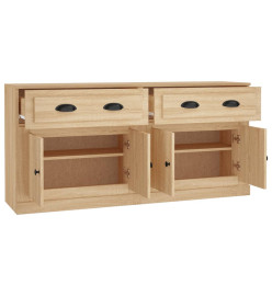 Buffets 2 pcs chêne sonoma bois d'ingénierie