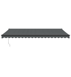 Auvent rétractable automatique anthracite 5x3 m