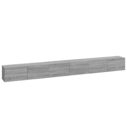 Ensemble de meubles TV 3 pcs Sonoma gris Bois d'ingénierie