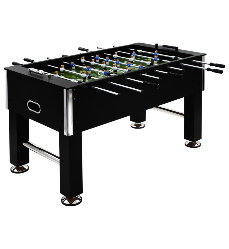 Table de football Acier 60 kg 140 x 74,5 x 87,5 cm Noir