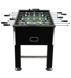 Table de football Acier 60 kg 140 x 74,5 x 87,5 cm Noir