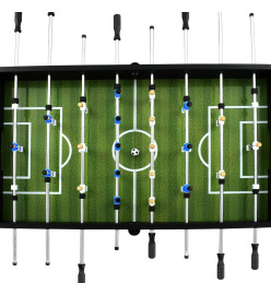 Table de football Acier 60 kg 140 x 74,5 x 87,5 cm Noir