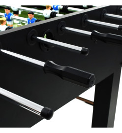 Table de football Acier 60 kg 140 x 74,5 x 87,5 cm Noir