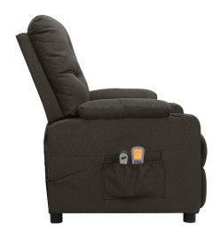 Fauteuil électrique de massage Taupe Tissu