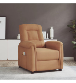 Fauteuil de massage Taupe Tissu microfibre