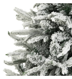 Sapin de Noël artificiel LED et flocons de neige 240 cm PVC PE