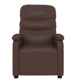 Fauteuil de massage électrique Marron Similicuir