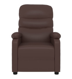 Fauteuil inclinable électrique Marron Similicuir