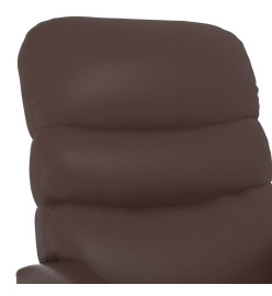 Fauteuil inclinable électrique Marron Similicuir