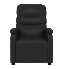 Fauteuil inclinable électrique Noir Similicuir