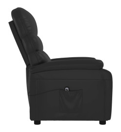 Fauteuil inclinable électrique Noir Similicuir