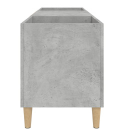 Armoire à disques gris béton 121x38x48 cm bois d'ingénierie