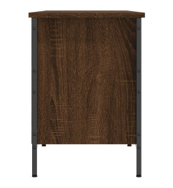 Armoire à chaussures chêne marron 131x35x50cm bois d'ingénierie