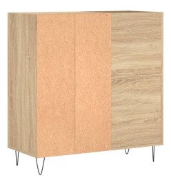 Armoire à disques chêne sonoma 84,5x38x89 cm bois d'ingénierie