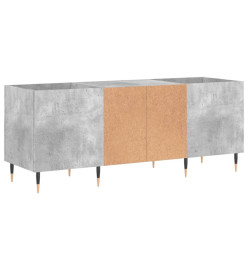 Armoire à disques gris béton 121x38x48 cm bois d'ingénierie