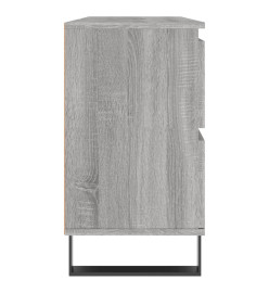 Armoire salle de bain sonoma gris 80x33x60 cm bois d'ingénierie