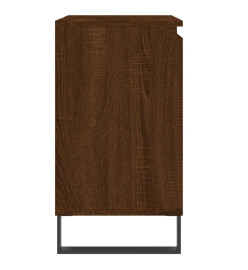 Armoire de bain chêne marron 58x33x60 cm bois d'ingénierie