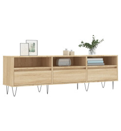 Meuble TV chêne sonoma 150x30x44,5 cm bois d'ingénierie