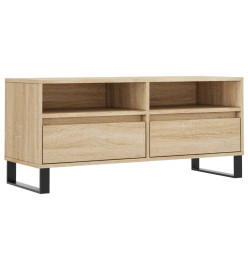 Meuble TV chêne sonoma 100x34,5x44,5 cm bois d'ingénierie