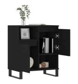 Buffet Noir 60x35x70 cm Bois d'ingénierie