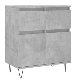 Buffet Gris béton 60x35x70 cm Bois d'ingénierie