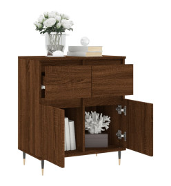 Buffet Chêne marron 60x35x70 cm Bois d'ingénierie